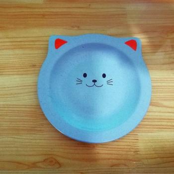 Wheat Straw Cat Dinnerware Set