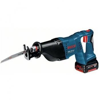 Bosch Professional 18V System Akku Säbelsäge GSA 18 V-LI (inkl. 2x5.0Ah Akku, Schnellladegerät, 2x Sägeblatt, L-BOXX 238)