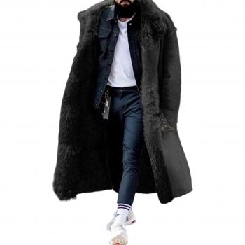 Veste d'hiver pour hommes en fourrure