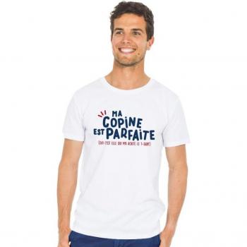 Herren‑T-Shirt „Meine Freundin ist perfekt – M Schwarz“