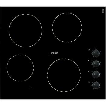 Indesit VRM640MC 60‑inch Frameless Electric Cooktop – 4 Zones, Black Finish