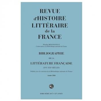 Bibliographie de la littérature française 2017