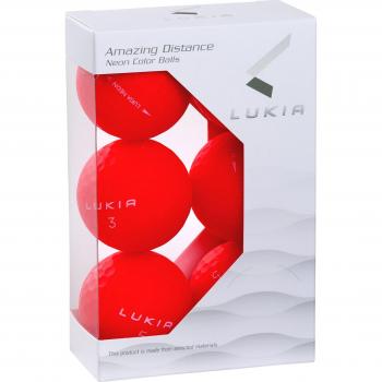 Super Rebound Lukia Neon Red 6P Golf Balls