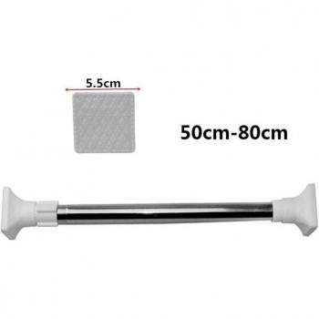 Support de rideau de douche en acier inox