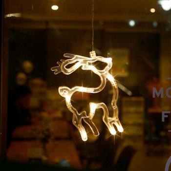 LED Weihnachtsgirlande mit Aufkleber