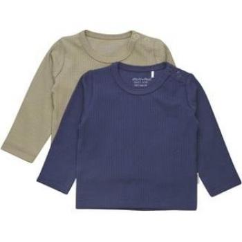 Minymo Maglia a maniche lunghe, 2 pz, Blu Scuro