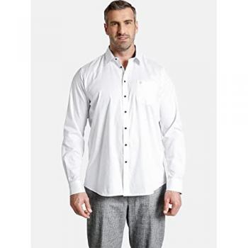 Doppelpack Langarmhemd Herren Charles Colby Duke Lester Weiß 4XL