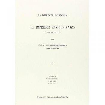 El impresor enrique rasco (1847-1910) (Tapa blanda).