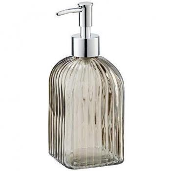 Vetro 0.52‑Liter Brown Square Soap Dispenser (WENKO)