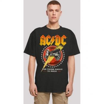 ACDC For Those About To Rock T-Shirt F4NT4STIC in Schwarz