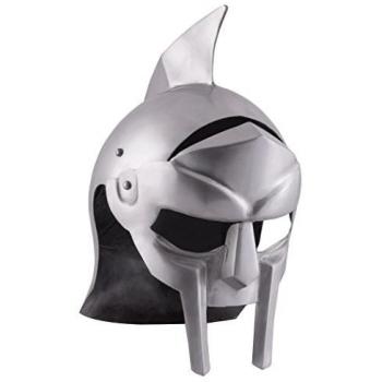 Battle Merchant Ritter-Kostüm Gladiatorenhelm Maximus aus Stahl, ohne Dornen