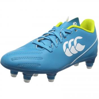Canterbury Boys Control 2.0 Soft Ground Rugby Boots, Turquoise, 5.5 UK