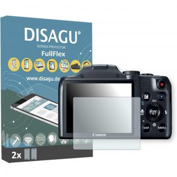 Disagu FullFlex Protector de Lente 2 piezas para Canon SX170 IS