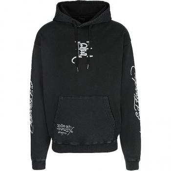 ED HARDY Hoodie LOVE DIES HARD Schwarz Herren Größe S