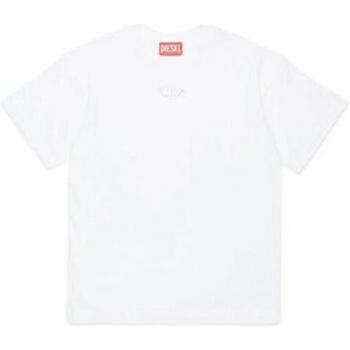 T‑shirt Diesel “Oval D” Cotone Bianco Taglia 8