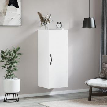Buffet Moderno de Pared en Madera Blanca 34,5x34x90 cm
