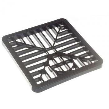 PVC Square Drain Cover Lid Black 150mm