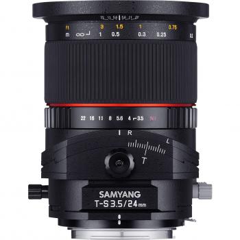 T-S 24mm F/3.5 Obiettivo Tilt-Shift Samyang per Nikon Nero
