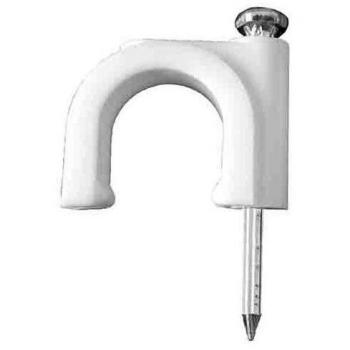 Grapa Blanca Para Cable Plano 2×0,5 mm Nº 3 – Pack de 100 Uds