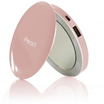 Hyper Pearl Makeup Mirror with 3K Power Bank