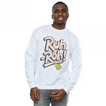 Scooby‑Doo & Ruh‑Roh Dual‑Print Dog Tag Sweatshirt (White)