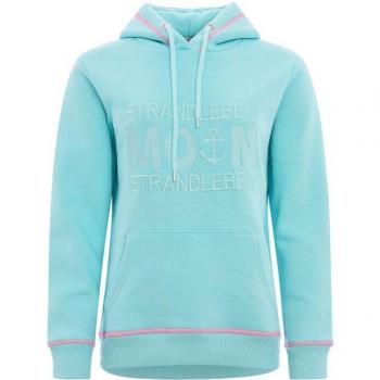 ZWILLINGSHERZ Damen Hoodie “Moin-Strand” – 50/50 Baumwolle/Polyester, XS
