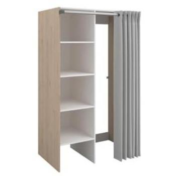 Mueble para el cuarto de lavado con cortina