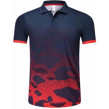 Camisa Polo 1805 en Azul y Rojo