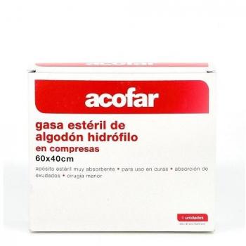 Acofar Gasa Esteril Algodón 60X40cm 6 Unidades