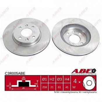 Disque de frein ventilé ABE C3R005ABE