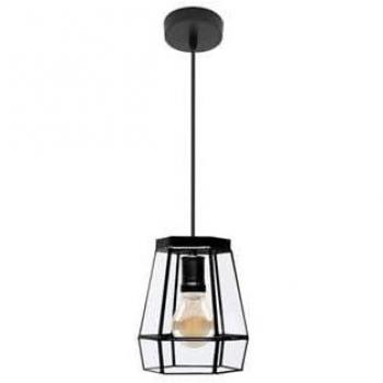 Lampe Pendentif Noir 18x18cm