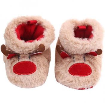 Petites bottes chaleureuses avec nœud papillon pour enfants
