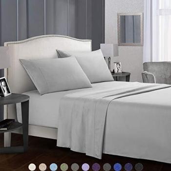 SaDiao Bedding Flat Sheet with 1 Pillowcase Set