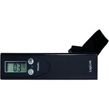 LogiLink Digitale Gepäckwaage LW0001 in Schwarz für Reisen bis 50 kg