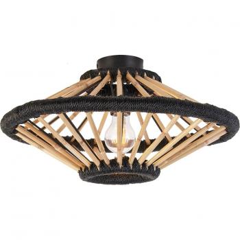 Plafón de Bambú Negro Oriental 46 cm – Evalin
