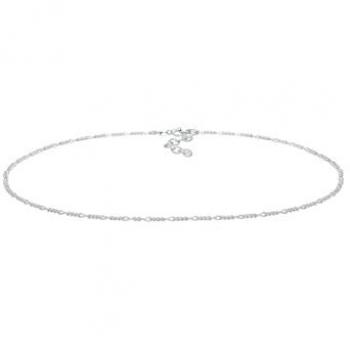 Elli Kette ohne Anhänger »Choker Figaro Basic Blogger 925 Silber«