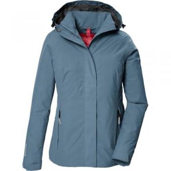 Funktionsjacke KILLTEC KOS 362 WMN JCKT, Damen, Gr. 46, blau (stahlblau), 100% Polyester, sportlich, Jacken