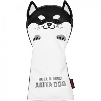 Adorable Akita Golf Club Head Cover for Driver, Fairway, Hybrid & Putter