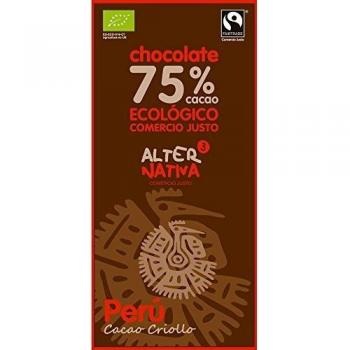 Chocolate 75% Cacau Vegan Mascao 80g