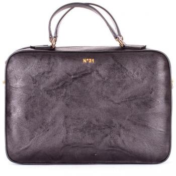 Bauletto Donna N21 Nero Tessuto Stropicciato