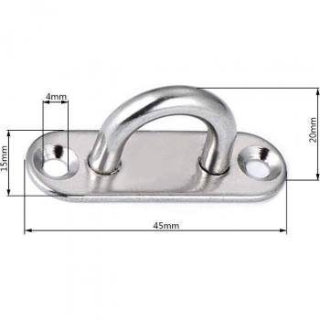 Plaque d'œil en acier inoxydable 5mm