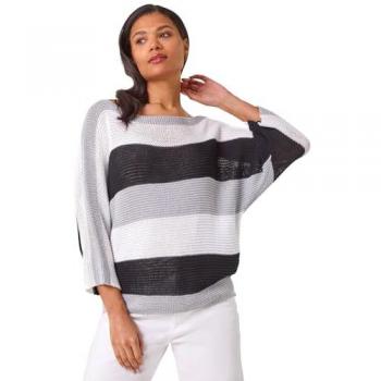 Bold Stripe Colourblock Jumper