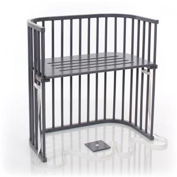 Babybay® Beistellbett in Boxspring-Optik, grau