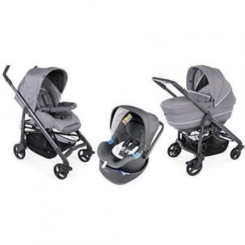 Cool Grey Bebecare TrioLove Passeggino 3 in 1