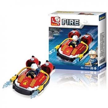 Luftkissenfahrzeug Bau Spiel Sluban Feuerwehr