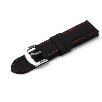 Flexibles Silikon-Gurtband für 20mm, 22mm und 24mm Uhren