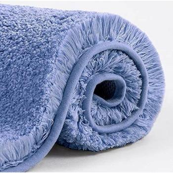 Thickened Non Slip Bath Mat for Bathroom, Absorbent Ultra Soft Microfiber Rug, Quick-drying, Machine Washable