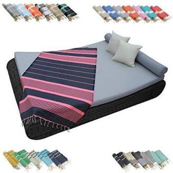 Fouta Traditionnelle Tunisienne 1m x 2m Coton 380g