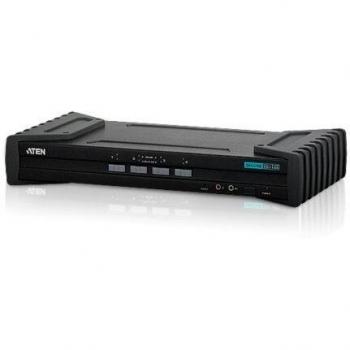 Aten CS1184 USB-DVI KVM-Switch in Schwarz