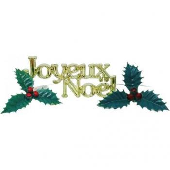 Gouden Groene Kerst Taart Topper